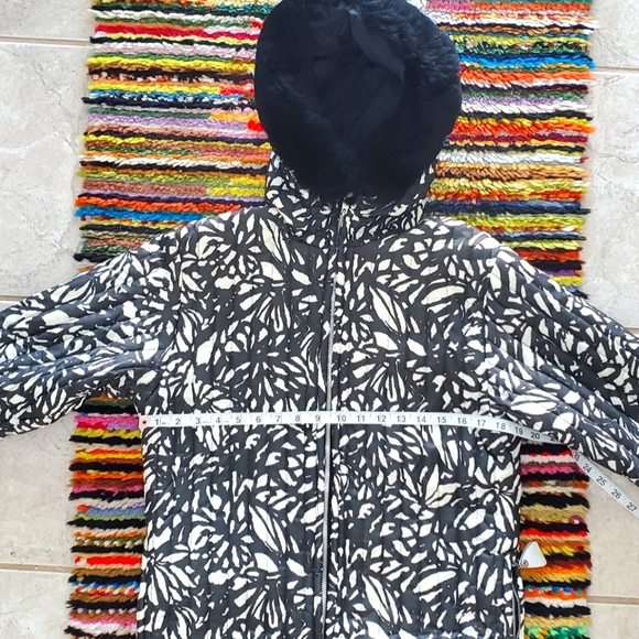 VTG Juniorite New York Abstract Quilted Winter Women's KIDS XS/S Jacket - Picture 9 of 15